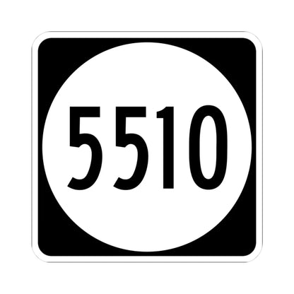 PR tertiary 5510 (Puerto Rico) (Road Sign) STICKER Vinyl Kiss-Cut Decal 3 Inch White - The Sticker Space