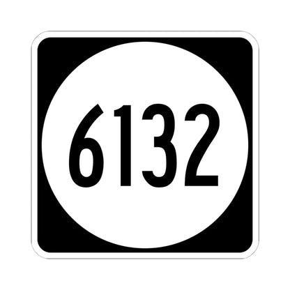 PR tertiary 6132 (Puerto Rico) (Road Sign) STICKER Vinyl Kiss-Cut Decal 6 Inch White - The Sticker Space