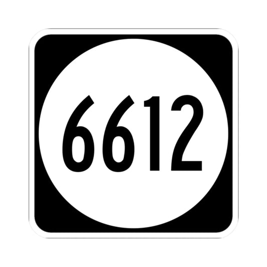 PR tertiary 6612 (Puerto Rico) (Road Sign) STICKER Vinyl Kiss-Cut Decal 2 Inch White - The Sticker Space