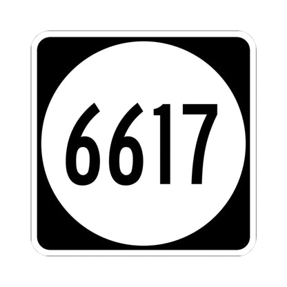 PR tertiary 6617 (Puerto Rico) (Road Sign) STICKER Vinyl Kiss-Cut Decal 3 Inch White - The Sticker Space