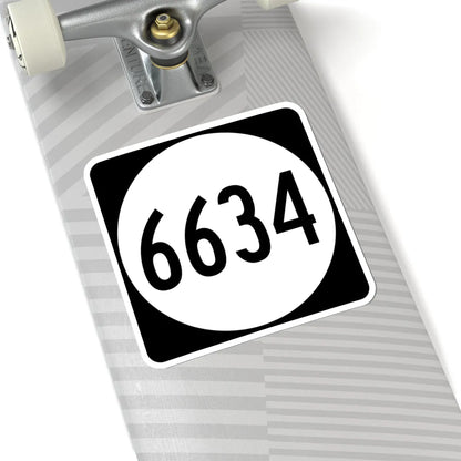 PR tertiary 6634 (Puerto Rico) (Road Sign) STICKER Vinyl Kiss-Cut Decal - The Sticker Space