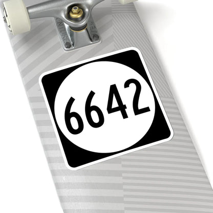 PR tertiary 6642 (Puerto Rico) (Road Sign) STICKER Vinyl Kiss-Cut Decal - The Sticker Space