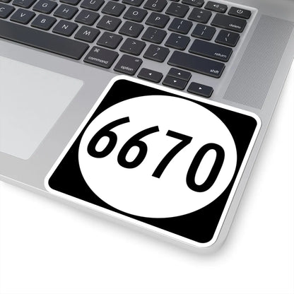 PR tertiary 6670 (Puerto Rico) (Road Sign) STICKER Vinyl Kiss-Cut Decal - The Sticker Space