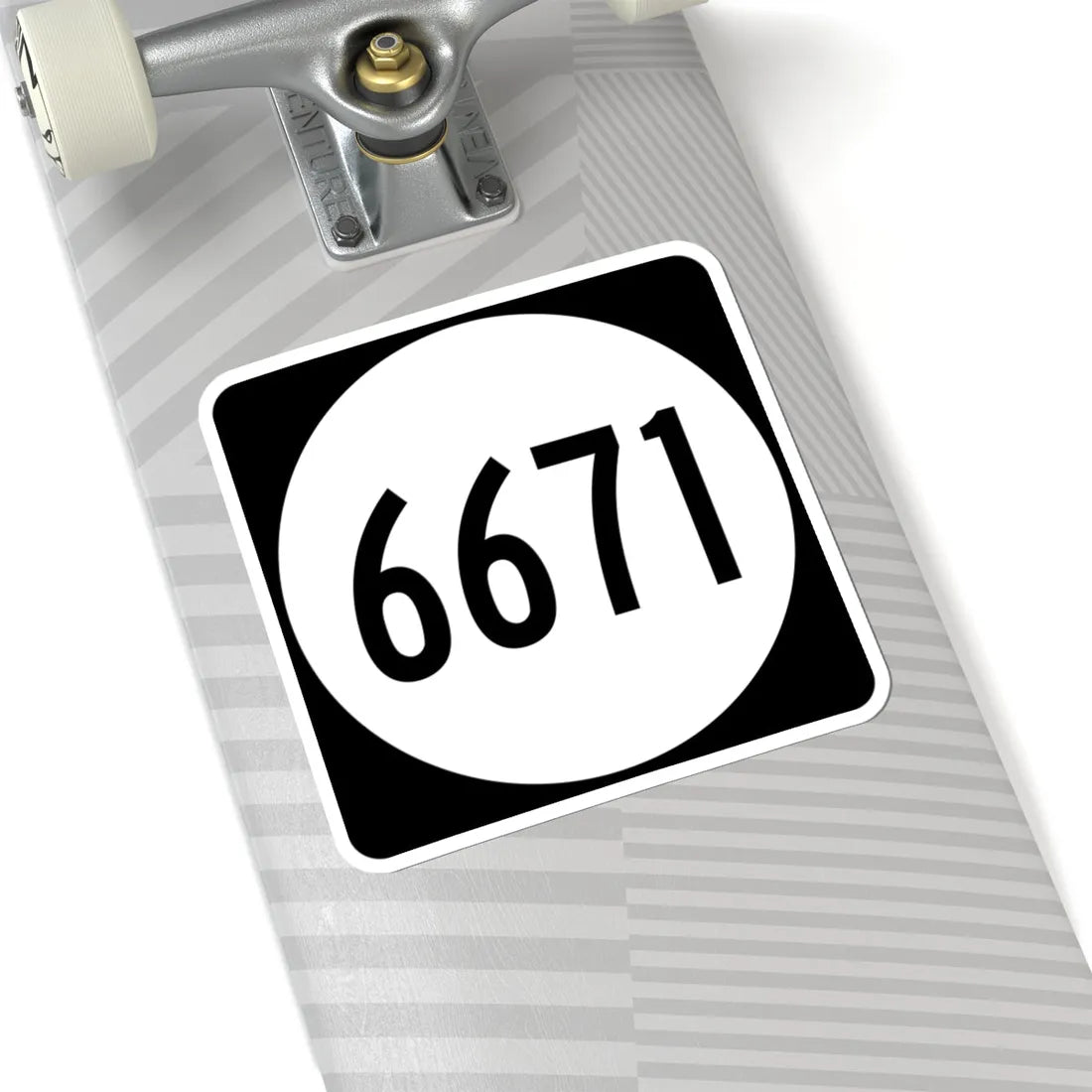 PR tertiary 6671 (Puerto Rico) (Road Sign) STICKER Vinyl Kiss-Cut Decal - The Sticker Space