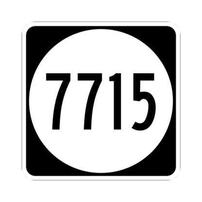 PR tertiary 7715 (Puerto Rico) (Road Sign) STICKER Vinyl Kiss-Cut Decal 2 Inch White - The Sticker Space