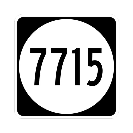 PR tertiary 7715 (Puerto Rico) (Road Sign) STICKER Vinyl Kiss-Cut Decal 2 Inch White - The Sticker Space
