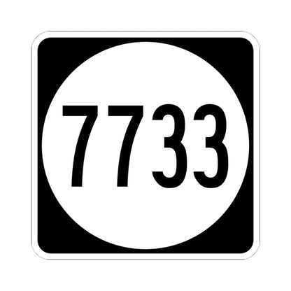 PR tertiary 7733 (Puerto Rico) (Road Sign) STICKER Vinyl Kiss-Cut Decal 6 Inch White - The Sticker Space