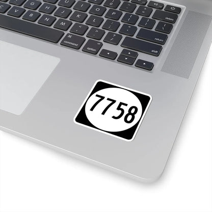 PR tertiary 7758 (Puerto Rico) (Road Sign) STICKER Vinyl Kiss-Cut Decal - The Sticker Space