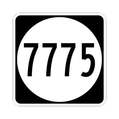 PR tertiary 7775 (Puerto Rico) (Road Sign) STICKER Vinyl Kiss-Cut Decal 6 Inch White - The Sticker Space