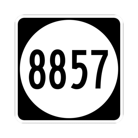 PR tertiary 8857 (Puerto Rico) (Road Sign) STICKER Vinyl Kiss-Cut Decal 2 Inch White - The Sticker Space