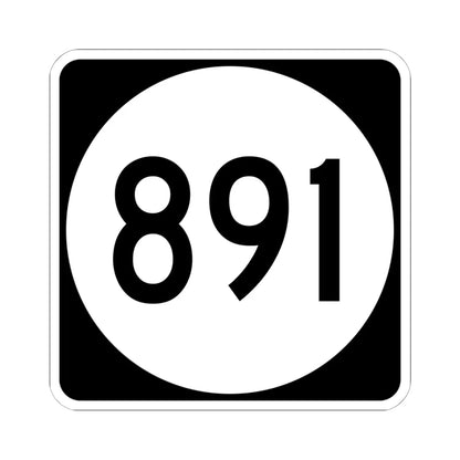 PR tertiary 891 (Puerto Rico) (Road Sign) STICKER Vinyl Kiss-Cut Decal 6 Inch White - The Sticker Space