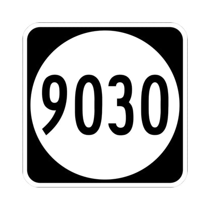 PR tertiary 9030 (Puerto Rico) (Road Sign) STICKER Vinyl Kiss-Cut Decal 3 Inch White - The Sticker Space