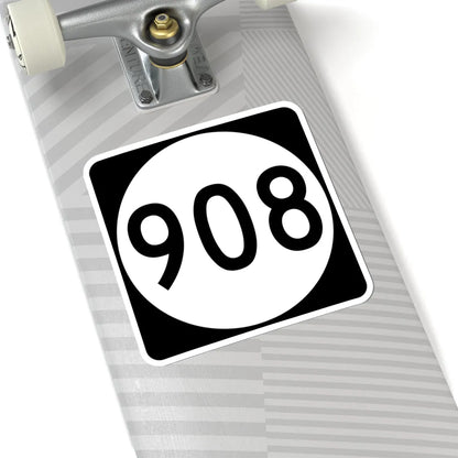 PR tertiary 908 (Puerto Rico) (Road Sign) STICKER Vinyl Kiss-Cut Decal - The Sticker Space
