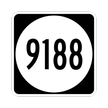 PR tertiary 9188 (Puerto Rico) (Road Sign) STICKER Vinyl Kiss-Cut Decal 4 Inch White - The Sticker Space