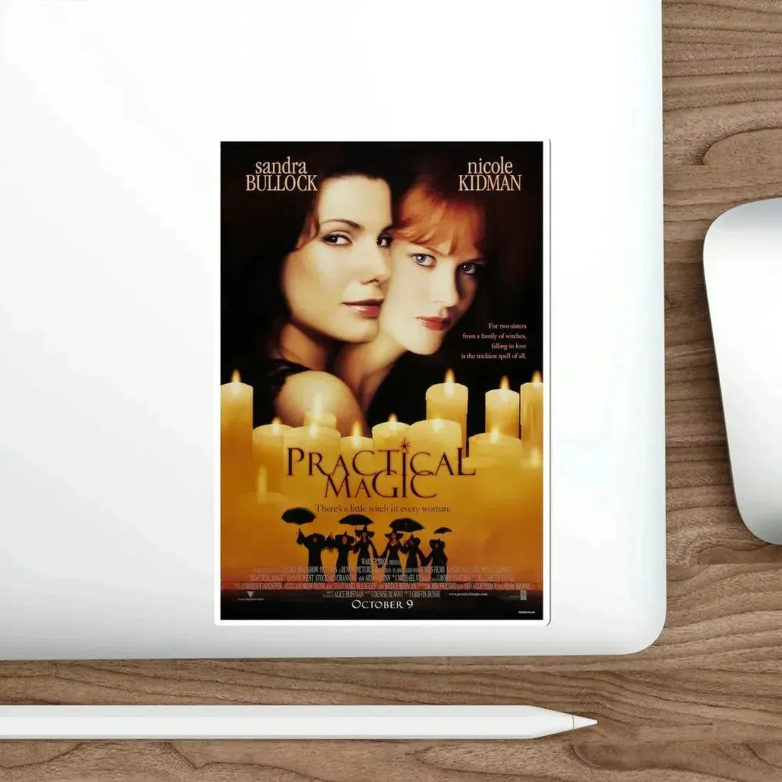Practical Magic 1998 Movie Poster STICKER Vinyl Die-Cut Decal - The Sticker Space