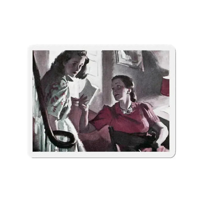 Practically Perfect (1), Good Housekeeping, March 1940 (Magazine Illustration) Refrigerator Magnet 2 Inch Die-Cut - The Sticker Space