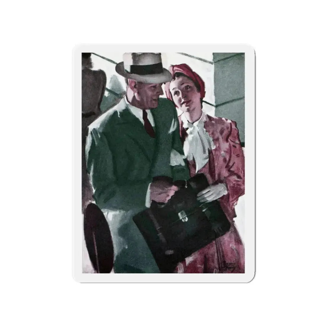 Practically Perfect (2), Good Housekeeping, March 1940 (Magazine Illustration) Refrigerator Magnet - The Sticker Space