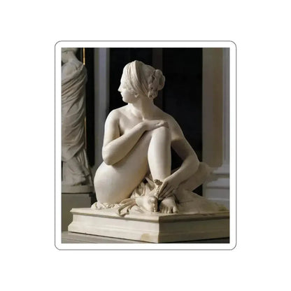 PRADIER, James - Odalisque (front view) (Artwork) STICKER Vinyl Die-Cut Decal White Die-Cut 4 Inch - The Sticker Space