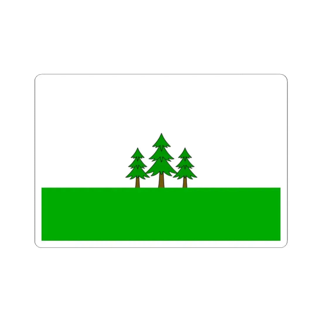 Praha-21 flag (Czech Republic) STICKER Vinyl Kiss-Cut Decal 2 Inch White - The Sticker Space