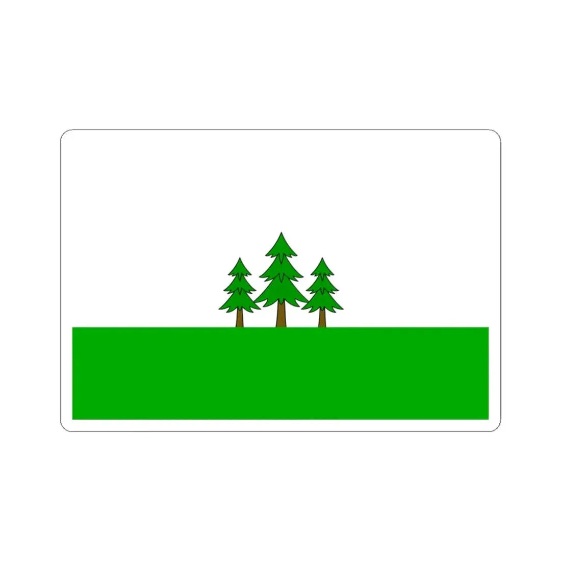 Praha-21 flag (Czech Republic) STICKER Vinyl Kiss-Cut Decal 3 Inch White - The Sticker Space
