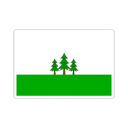 Praha-21 flag (Czech Republic) STICKER Vinyl Kiss-Cut Decal 3 Inch White - The Sticker Space