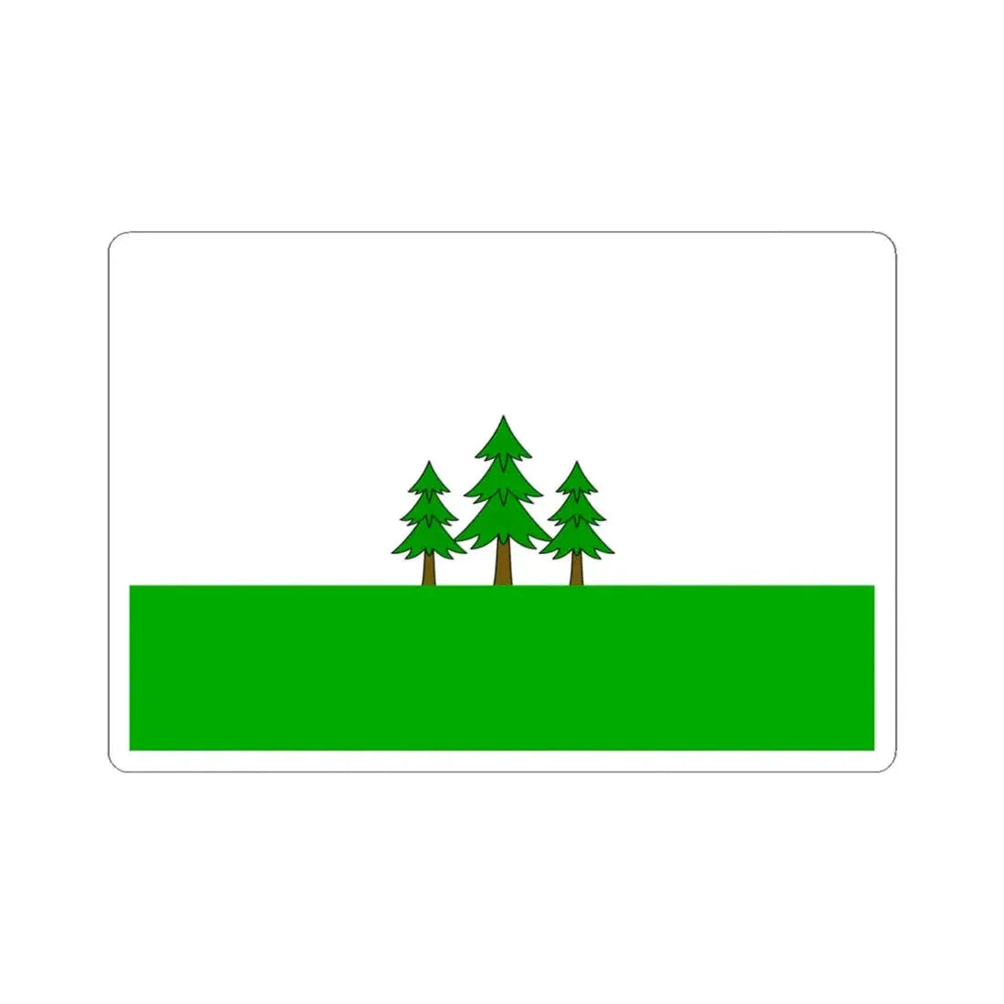 Praha-21 flag (Czech Republic) STICKER Vinyl Kiss-Cut Decal 4 Inch White - The Sticker Space