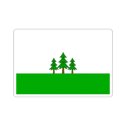 Praha-21 flag (Czech Republic) STICKER Vinyl Kiss-Cut Decal 4 Inch White - The Sticker Space