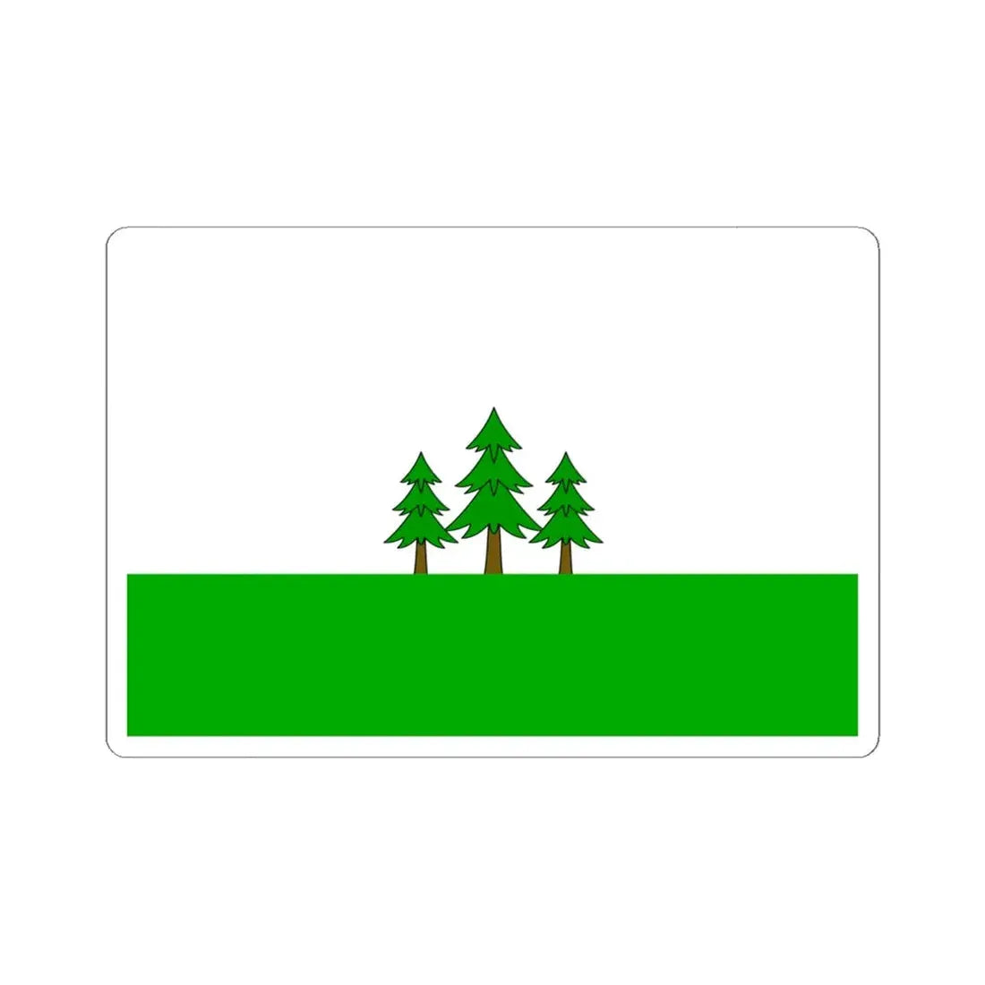 Praha-21 flag (Czech Republic) STICKER Vinyl Kiss-Cut Decal 6 Inch White - The Sticker Space