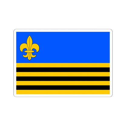 Praha-Cakovice flag (Czech Republic) STICKER Vinyl Kiss-Cut Decal 6 Inch White - The Sticker Space