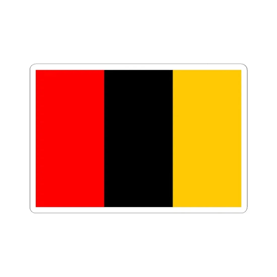 Praha-Dolni Mecholupy flag (Czech Republic) STICKER Vinyl Kiss-Cut Decal 2 Inch White - The Sticker Space