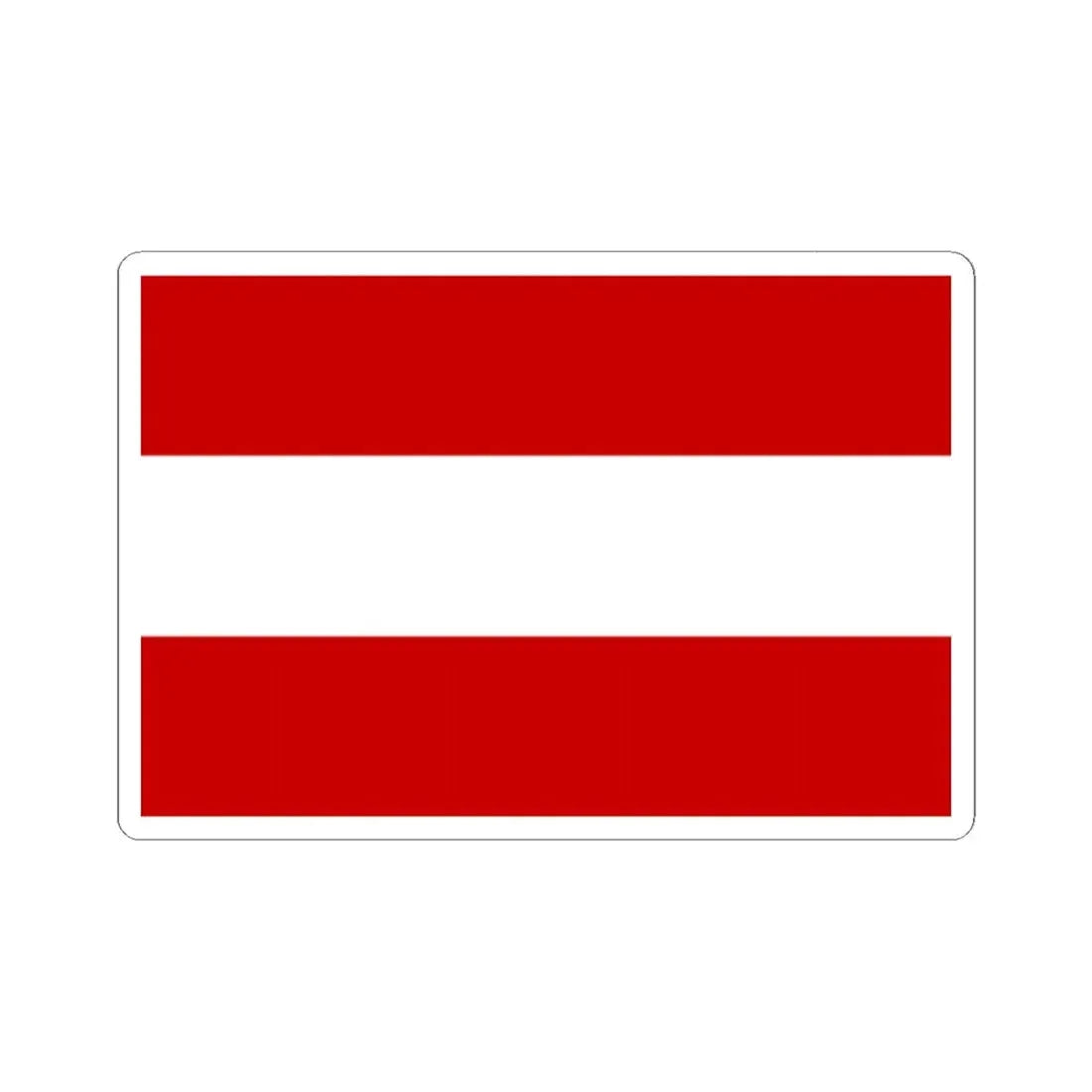 Praha-Dubec flag (Czech Republic) STICKER Vinyl Kiss-Cut Decal 2 Inch White - The Sticker Space