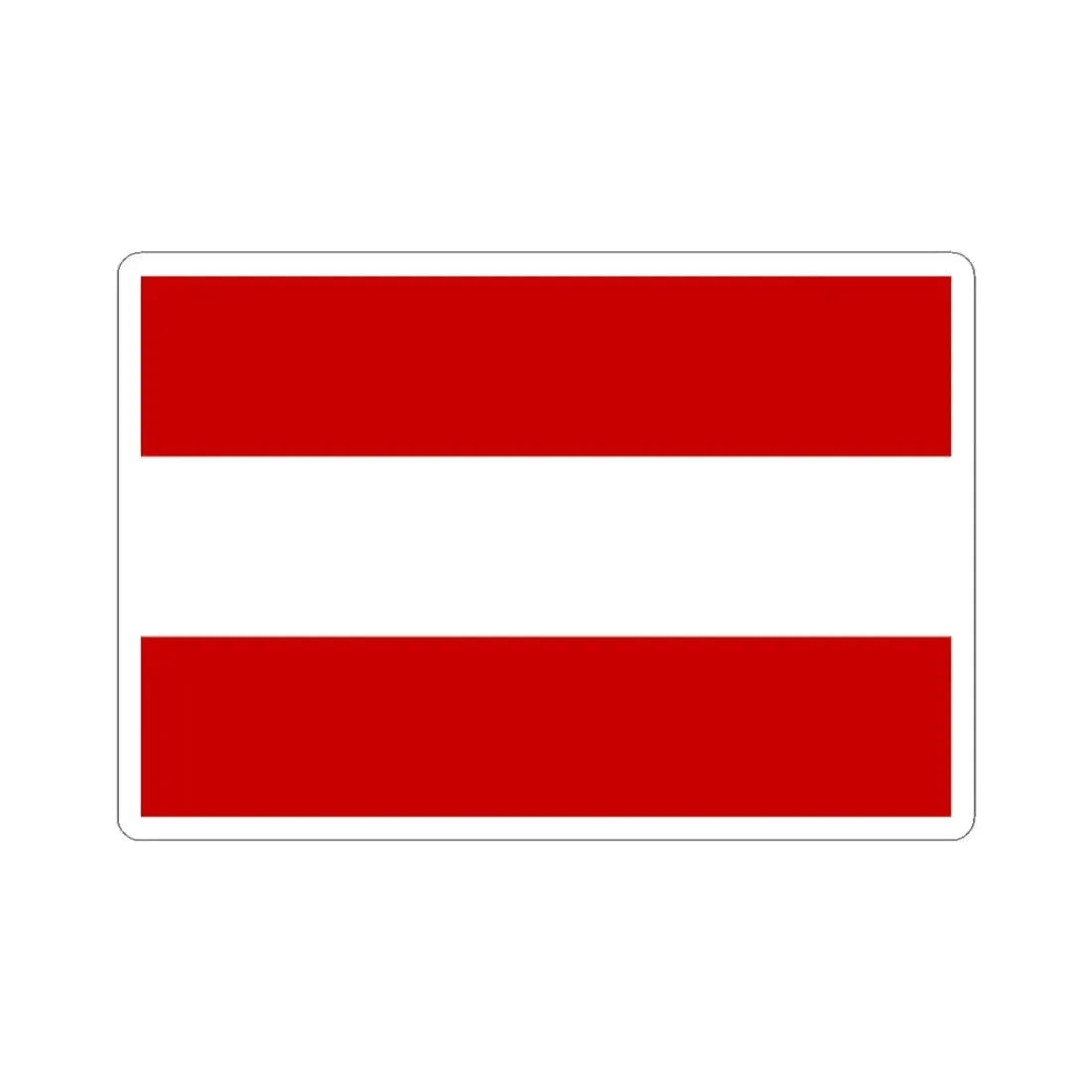 Praha-Dubec flag (Czech Republic) STICKER Vinyl Kiss-Cut Decal 3 Inch White - The Sticker Space