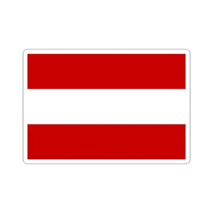 Praha-Dubec flag (Czech Republic) STICKER Vinyl Kiss-Cut Decal 3 Inch White - The Sticker Space