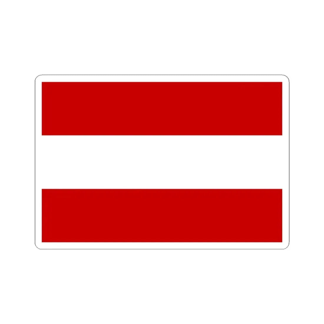 Praha-Dubec flag (Czech Republic) STICKER Vinyl Kiss-Cut Decal 4 Inch White - The Sticker Space