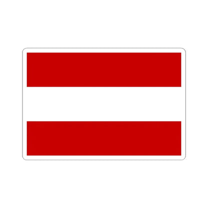 Praha-Dubec flag (Czech Republic) STICKER Vinyl Kiss-Cut Decal 4 Inch White - The Sticker Space