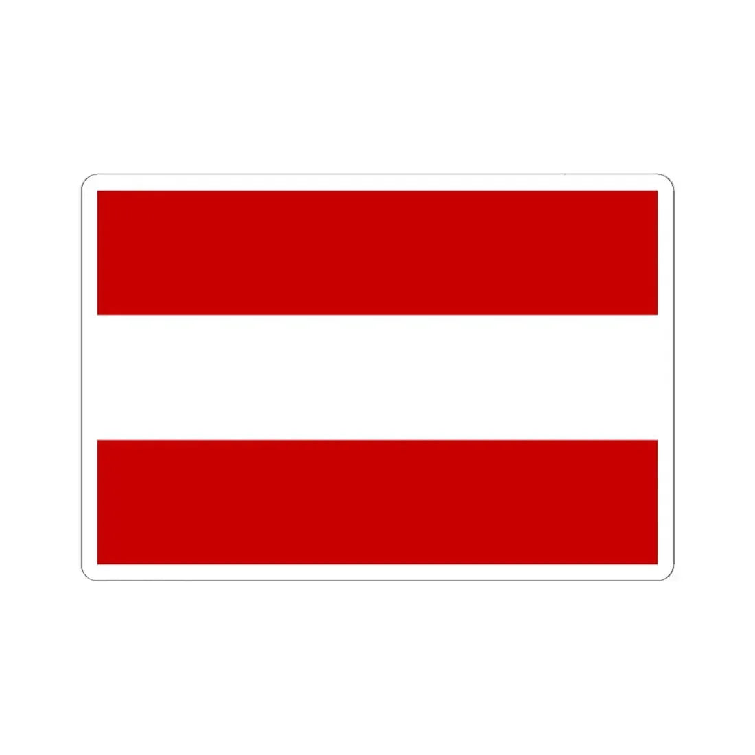 Praha-Dubec flag (Czech Republic) STICKER Vinyl Kiss-Cut Decal 6 Inch White - The Sticker Space