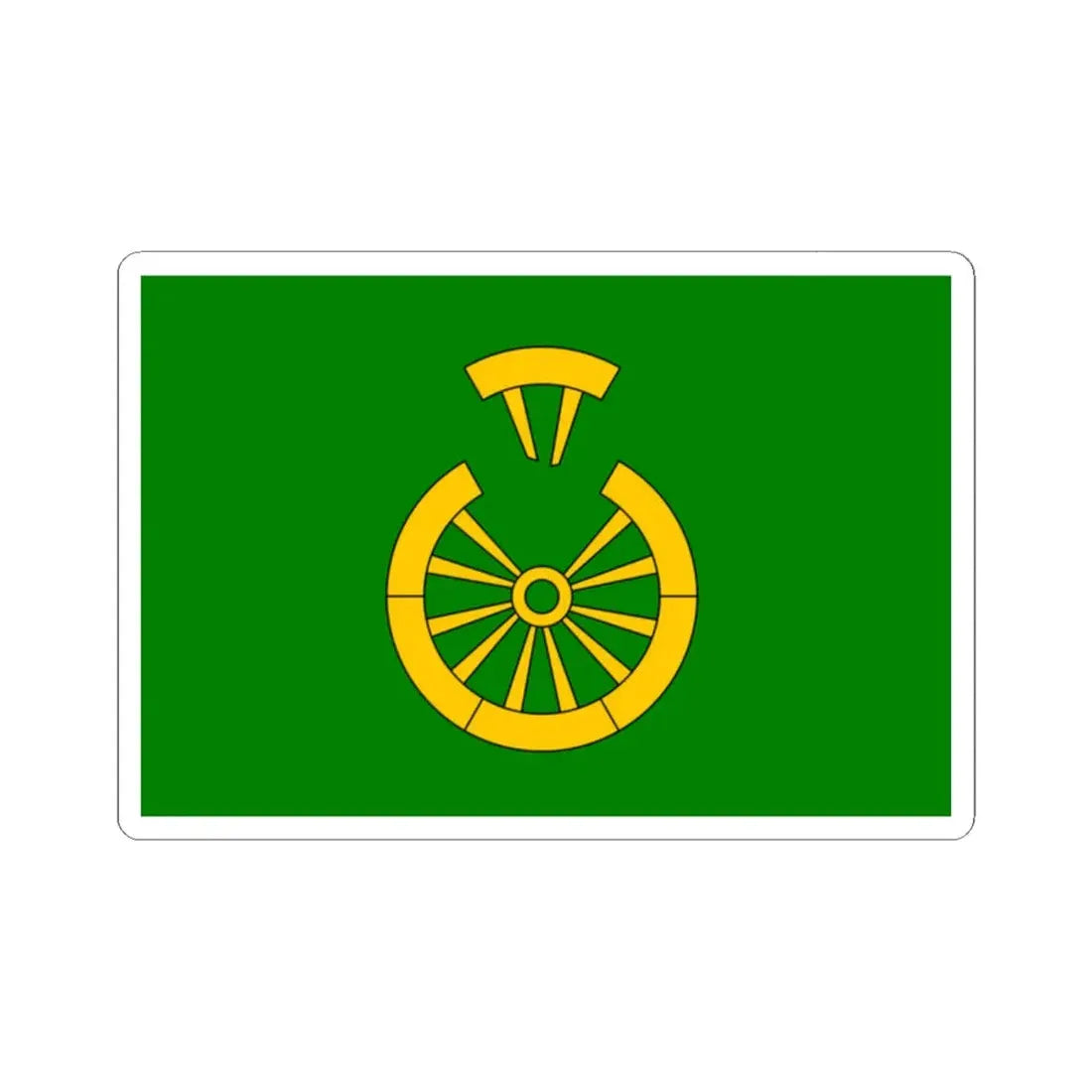 Praha-Kolodeje flag (Czech Republic) STICKER Vinyl Kiss-Cut Decal 2 Inch White - The Sticker Space