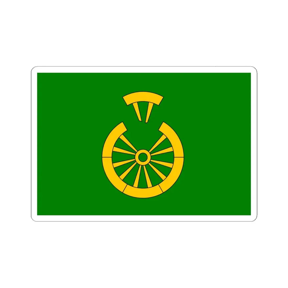 Praha-Kolodeje flag (Czech Republic) STICKER Vinyl Kiss-Cut Decal 6 Inch White - The Sticker Space