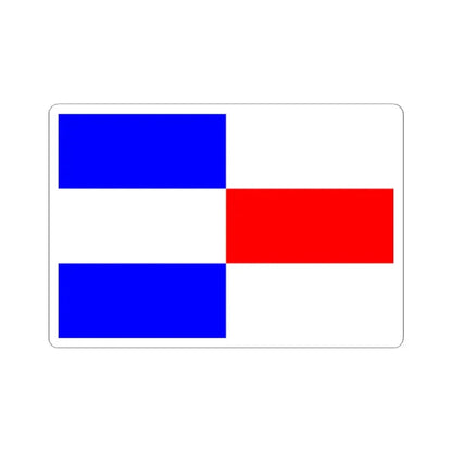 Praha-Kolovraty flag (Czech Republic) STICKER Vinyl Kiss-Cut Decal 2 Inch White - The Sticker Space