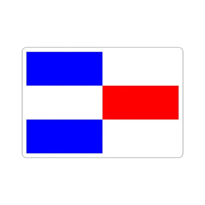 Praha-Kolovraty flag (Czech Republic) STICKER Vinyl Kiss-Cut Decal 3 Inch White - The Sticker Space