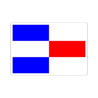 Praha-Kolovraty flag (Czech Republic) STICKER Vinyl Kiss-Cut Decal 6 Inch White - The Sticker Space