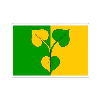 Praha-Kreslice flag (Czech Republic) STICKER Vinyl Kiss-Cut Decal 6 Inch White - The Sticker Space