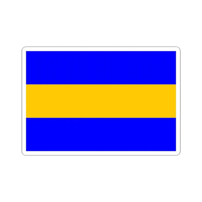 Praha-Kunratice flag (Czech Republic) STICKER Vinyl Kiss-Cut Decal 3 Inch White - The Sticker Space