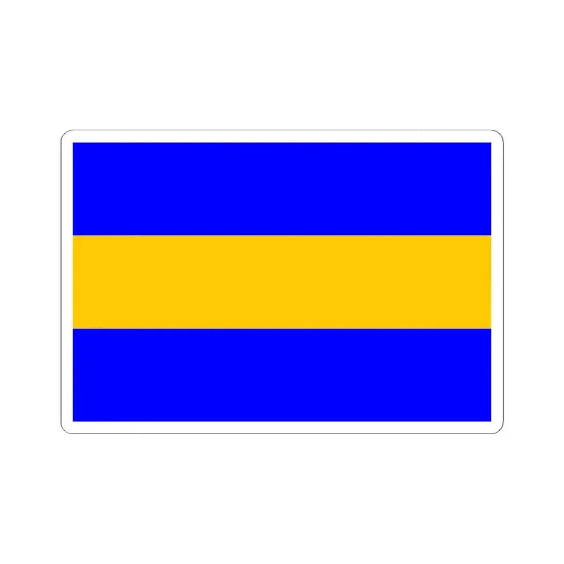 Praha-Kunratice flag (Czech Republic) STICKER Vinyl Kiss-Cut Decal 6 Inch White - The Sticker Space