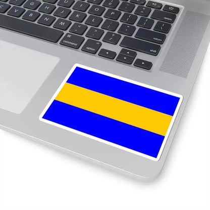 Praha-Kunratice flag (Czech Republic) STICKER Vinyl Kiss-Cut Decal - The Sticker Space