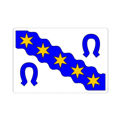 Praha-Velka Chuchle flag (Czech Republic) STICKER Vinyl Kiss-Cut Decal 6 Inch White - The Sticker Space