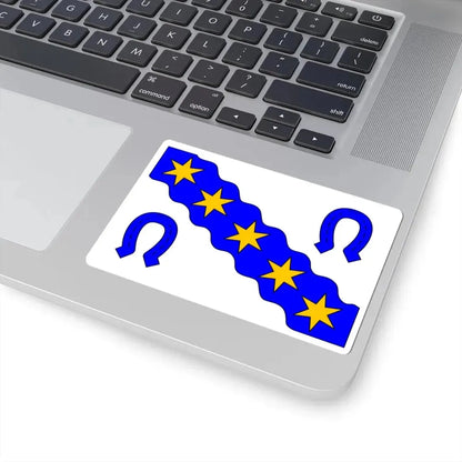 Praha-Velka Chuchle flag (Czech Republic) STICKER Vinyl Kiss-Cut Decal - The Sticker Space