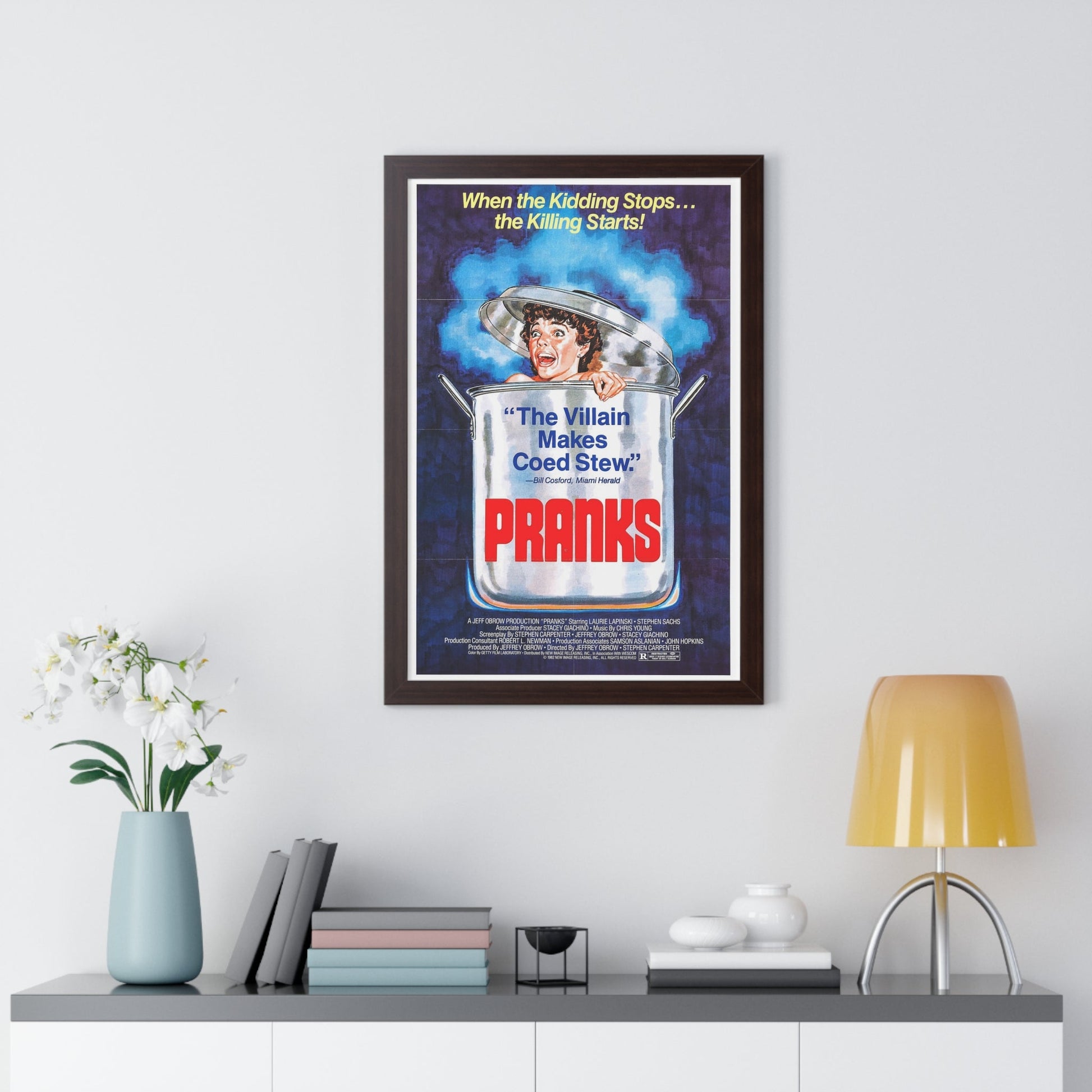 PRANKS (The Dorm That Dripped Blood) 1982 - Framed Movie Poster-The Sticker Space