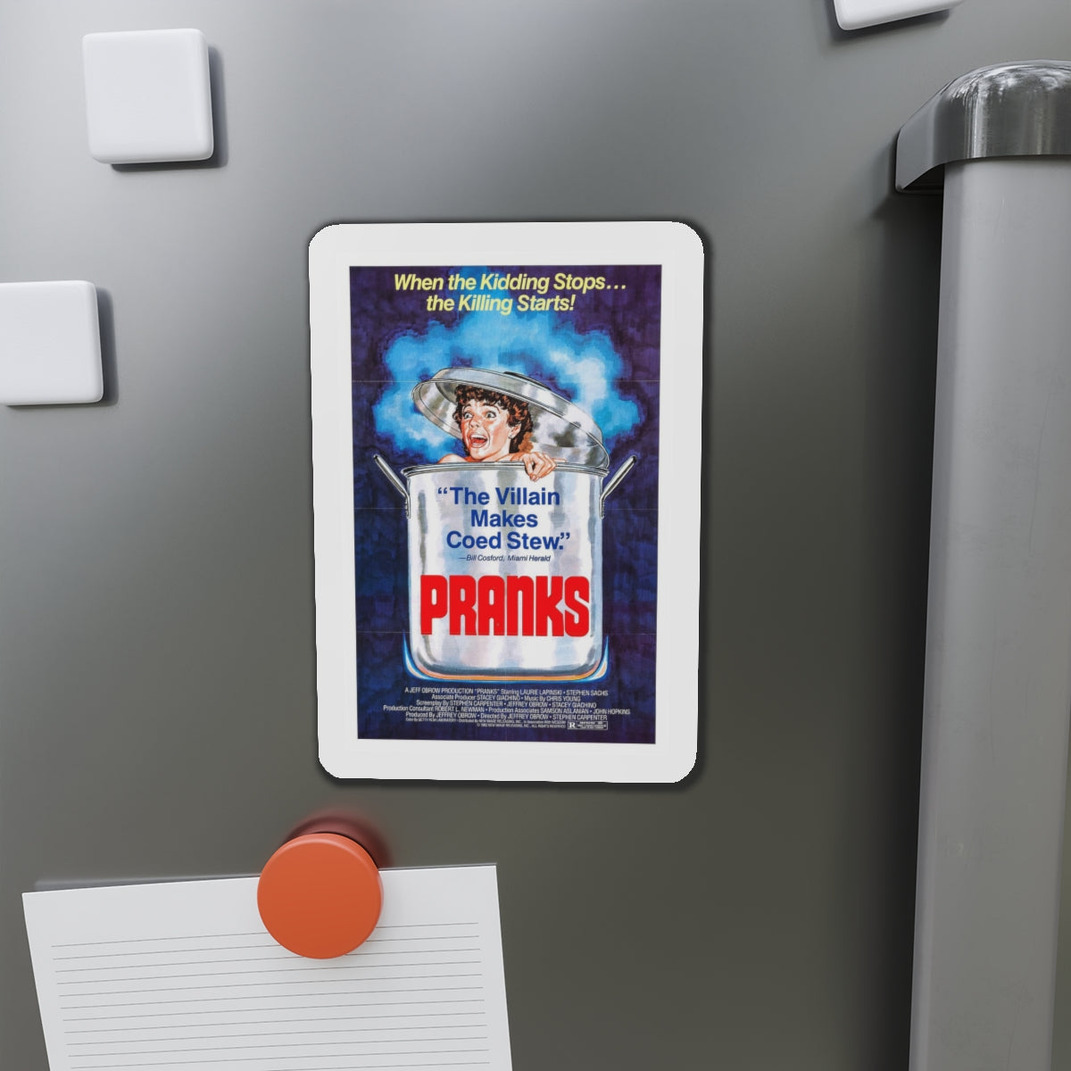 PRANKS (The Dorm That Dripped Blood) 1982 Movie Poster - Refrigerator Magnet-The Sticker Space