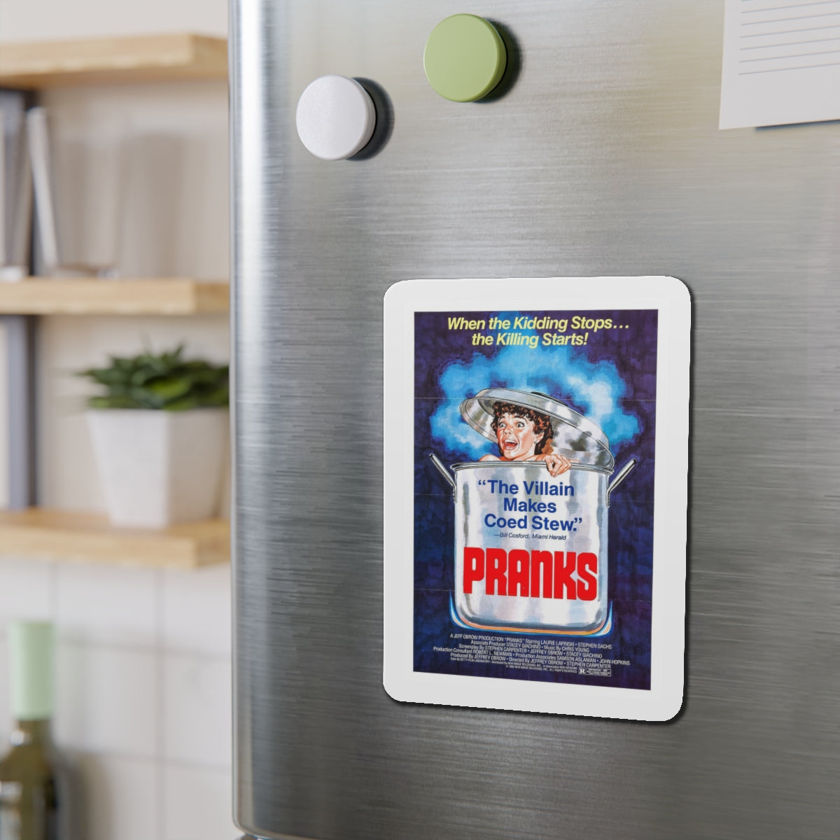 PRANKS (The Dorm That Dripped Blood) 1982 Movie Poster - Refrigerator Magnet-The Sticker Space